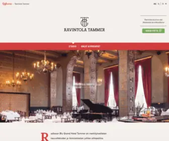 Ravintolatammer.com(Ravintola Tammer) Screenshot