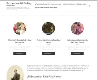 Ravivarma.org(Ravi Varma Virtual Art Gallery featuring images of oil paintings and art works of Raja Ravi Varma and famous artists around the world) Screenshot