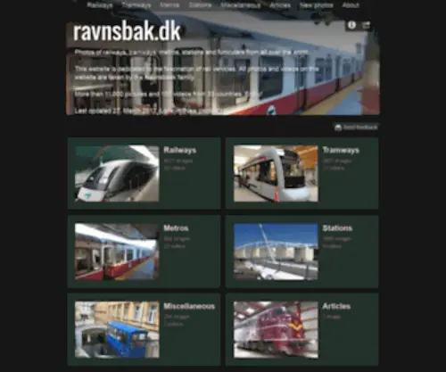 Ravnsbak.dk(Photos of railways) Screenshot