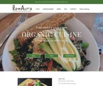 Raw-Aura.com(Gluten-Free Raw Vegan Restaurant) Screenshot