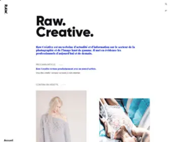 Raw-Creative.fr(Raw Creative Magazine) Screenshot