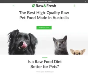 Rawandfresh.com.au(Raw Pet Food Delivery to Sydney) Screenshot