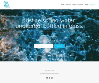 Rawaspringwater.com(RAWA spring water) Screenshot