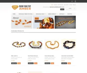 Rawbalticamber.com(Wholesale Baltic Amber Jewelry) Screenshot