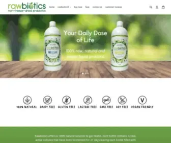 Rawbiotics.co.uk(Liquid Probiotics Rawbiotics) Screenshot