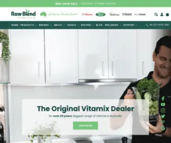 Rawblend.com.au(Vitamix Blenders Australia) Screenshot