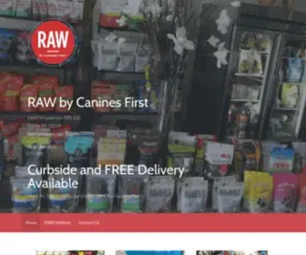 Rawbycaninesfirst.com(Rawbycaninesfirst) Screenshot