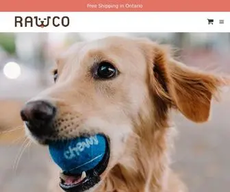 Rawco.ca(Rawco raw dog food) Screenshot