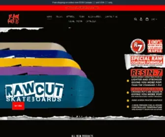 Rawcutskateboards.com(Raw Cut Skateboards was officially establish in 2019 by C.E.O. Kevin Bourque. Raw Cut Skateboards) Screenshot