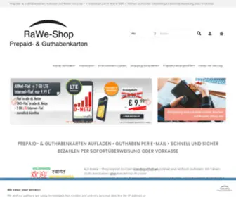 Rawe-Shop.de(Online Druckerei) Screenshot