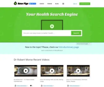 Rawfigs.com(Your Health Search Engine) Screenshot