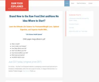 Rawfoodexplained.com(Raw Food Living) Screenshot