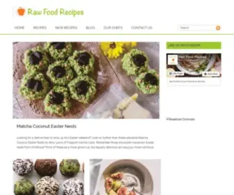 Rawfoodrecipes.com(Free Healthy Vegetarian and Vegan Recipes) Screenshot