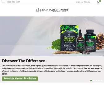 Rawforestfoods.com(Pine Pollen Powder) Screenshot