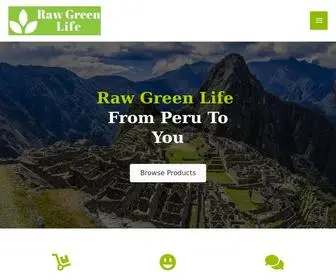 Rawgreenlifenaturals.com(RGL home) Screenshot