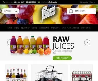 Raw.ie(Raw Food and Beverage Solutions in Ireland) Screenshot