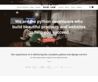 Rawjam.co.uk(Python Development Agency) Screenshot
