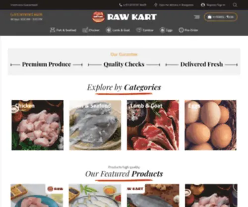 Rawkart.com(Freshness guaranteed) Screenshot