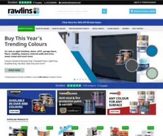 Rawlinspaints.com(Industrial Paint & Specialist Coating Distributors) Screenshot