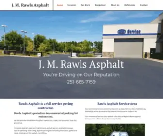 Rawlsasphalt.com(Asphalt Paving) Screenshot