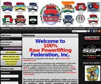 Rawpowerlifting.com(Raw Powerlifting) Screenshot