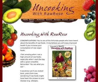 Rawrose.com(Uncooking With RawRose) Screenshot