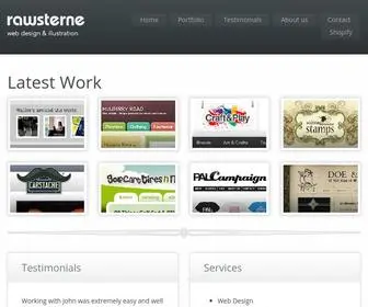 Rawsterne.co.uk(Freelance Web Design and Illustration ServicesRawsterne) Screenshot