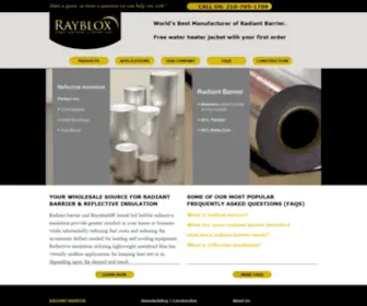 Ray-Blox.com(Radiant Barrier & Bubble Foil Insulation) Screenshot