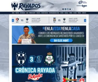 Rayados.com(Sitio Oficial del Club de Futbol Monterrey) Screenshot