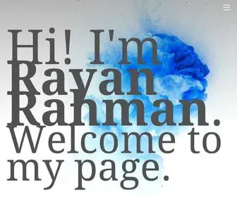 Rayanrahman.com(A rayanrahman production) Screenshot