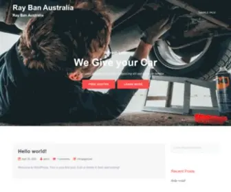 Raybanaustralia.com(Ray Ban Australia) Screenshot