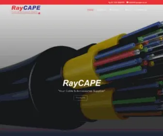 Raycape.co.za(Suppliers to The Telecom & Electrical Cable Industry) Screenshot