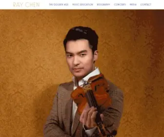 Raychenviolin.com(RAY CHEN) Screenshot