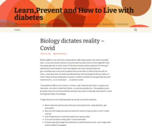 Raydium.com(Learn,Prevent and How to Live with diabetes) Screenshot