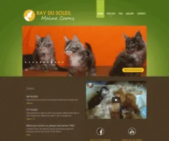 Raydusoleil.com(Ray du Soleil Cattery) Screenshot