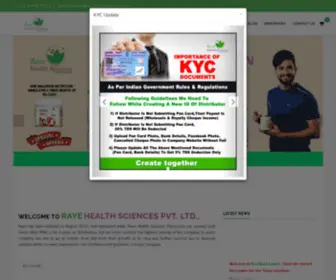 Rayehealthsciences.com(Raye Health Sciences Pvt.Ltd) Screenshot