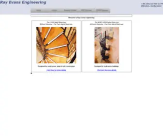 Rayevansengineering.com(Spiral Stairs by R.Evans) Screenshot