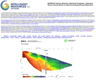 Rayfract.com(Rayfract seismic refraction and borehole tomography software) Screenshot