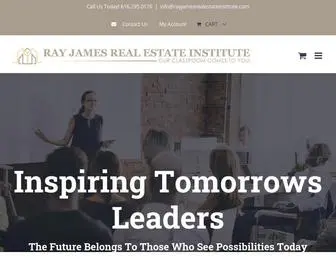 Rayjamesrealestateinstitute.com(Ray James Real Estate Institute The classroom) Screenshot