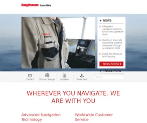 Raykiel.com(Raytheon Anschütz) Screenshot