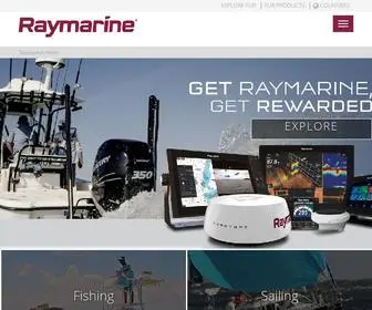 Raymarine.com(Marine Electronics by Raymarine) Screenshot