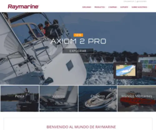 Raymarine.es(Electrónica Marina de Raymarine) Screenshot