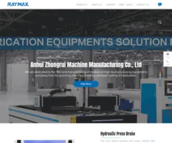 Raymaxlaser.com(Press Brake) Screenshot