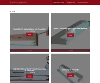 Rayminder.org(The Rayminder Product Catalogue) Screenshot