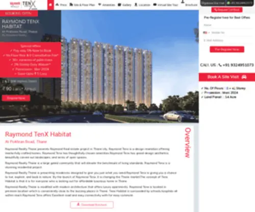 Raymond-Realty-Thane-Tenx.com(Raymond TenX Habitat At Pokhran Road) Screenshot