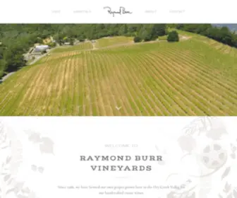 Raymondburrvineyards.com(Small Batch Winery in California) Screenshot