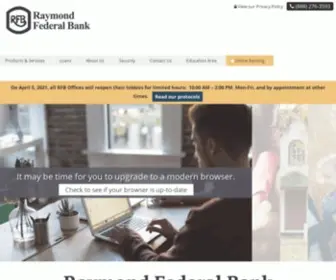 Raymondfederalbank.com(Raymond Federal Bank) Screenshot