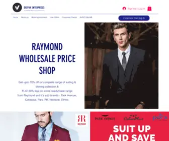 Raymondindia.net(Raymond Wholesale Price Shop) Screenshot