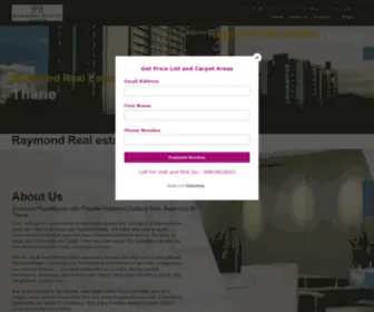 Raymondrealestates.com(Raymond Realty Thane Project) Screenshot