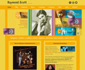 Raymondscott.net(Raymond Scott) Screenshot